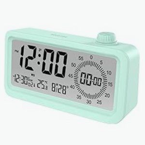 All-in-One Multifunctional Digital Alarm Clock -Time Manager Clock - LED Display